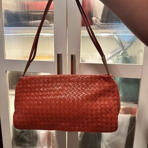 SOLD Vintage Bottega Veneta Pink Salmon Leather Shoulder bag